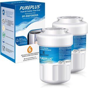 2 Pack PUREPLUS PP-RWF0600A Replacement Water Filter for Refrigerator